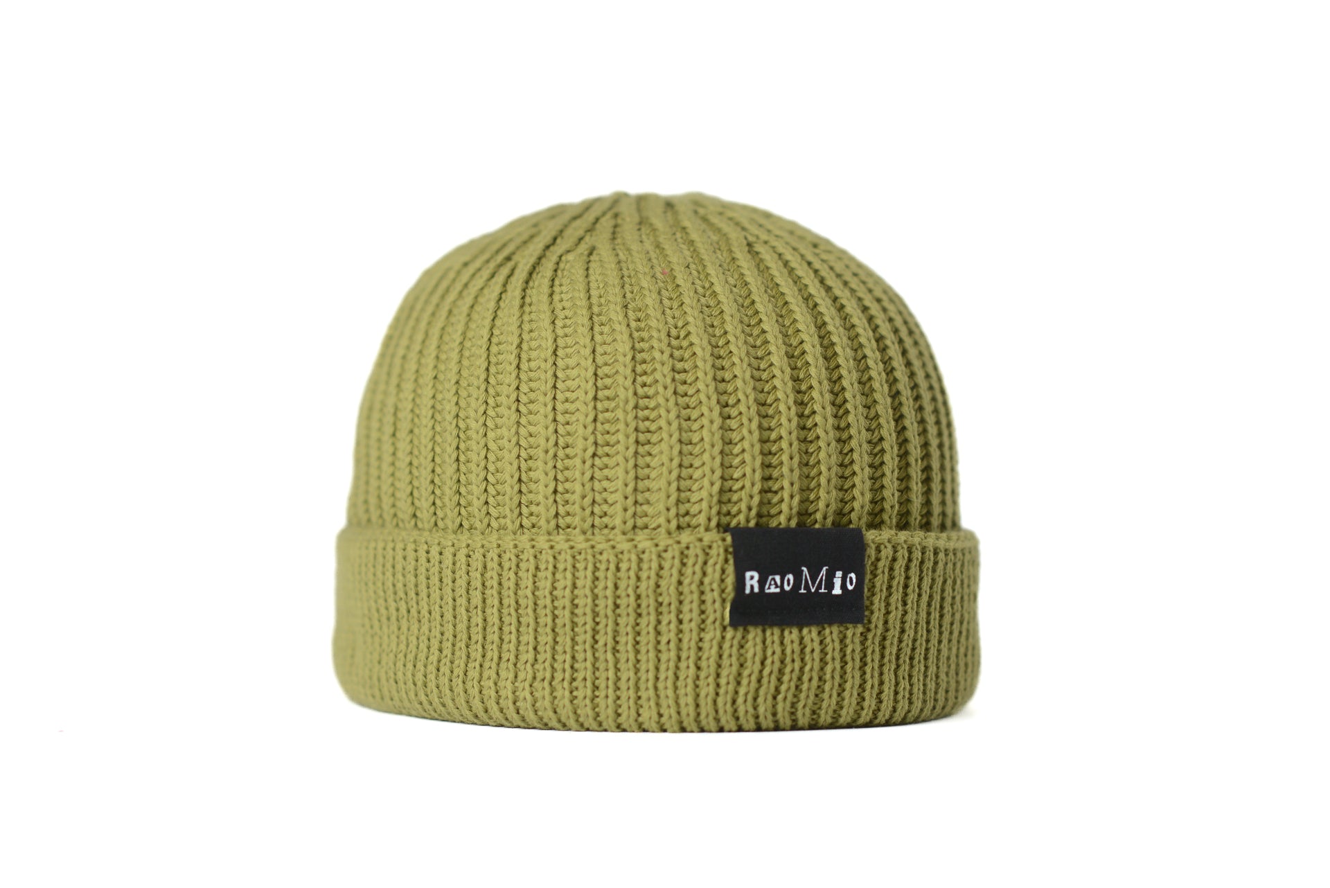 Versatile Army Green organic cotton beanie, unisex fit, one size fits all, designed for comfort and eco-conscious fashion.