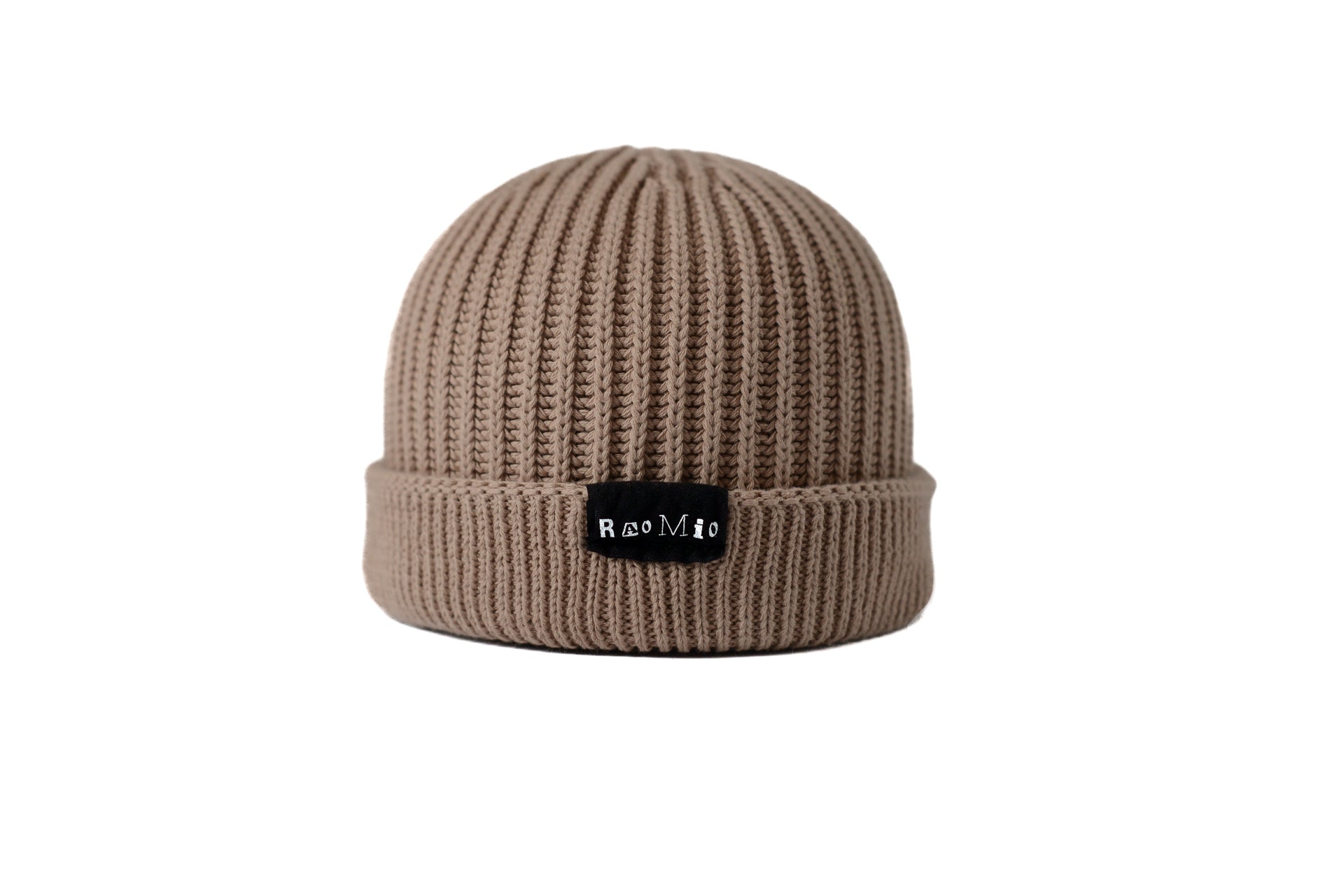 Soft Light Beige organic cotton beanie, unisex design, one size fits all, combining neutral tones with sustainable fashion.