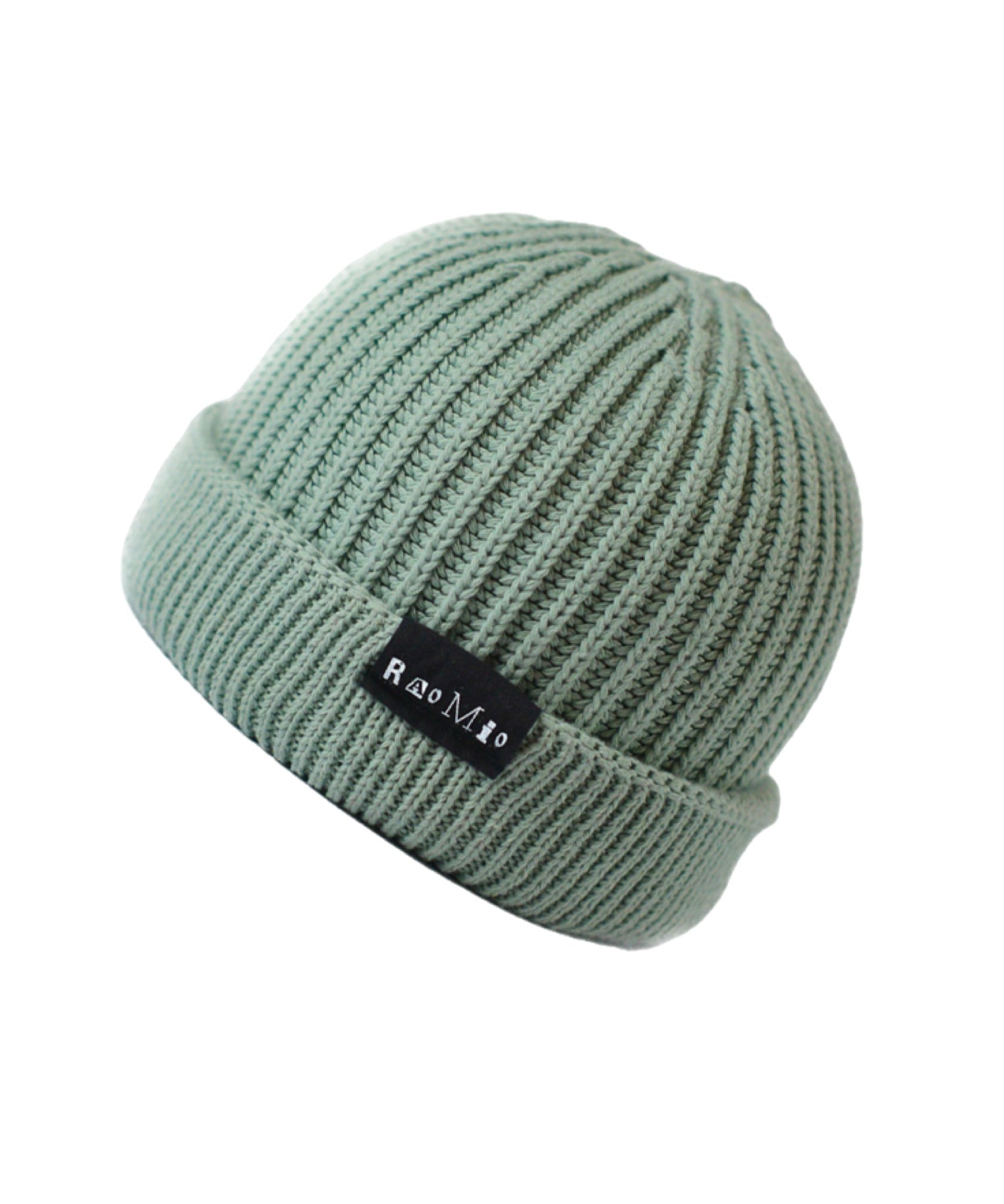 Soft Light Silver Sage organic cotton beanie, unisex design, one size fits all, combining a fresh color with sustainable fashion.