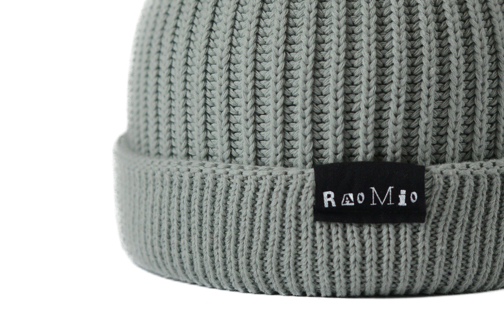 Classic Light Gray organic cotton beanie, unisex fit, one size fits all, perfect for minimalist and eco-friendly fashion.