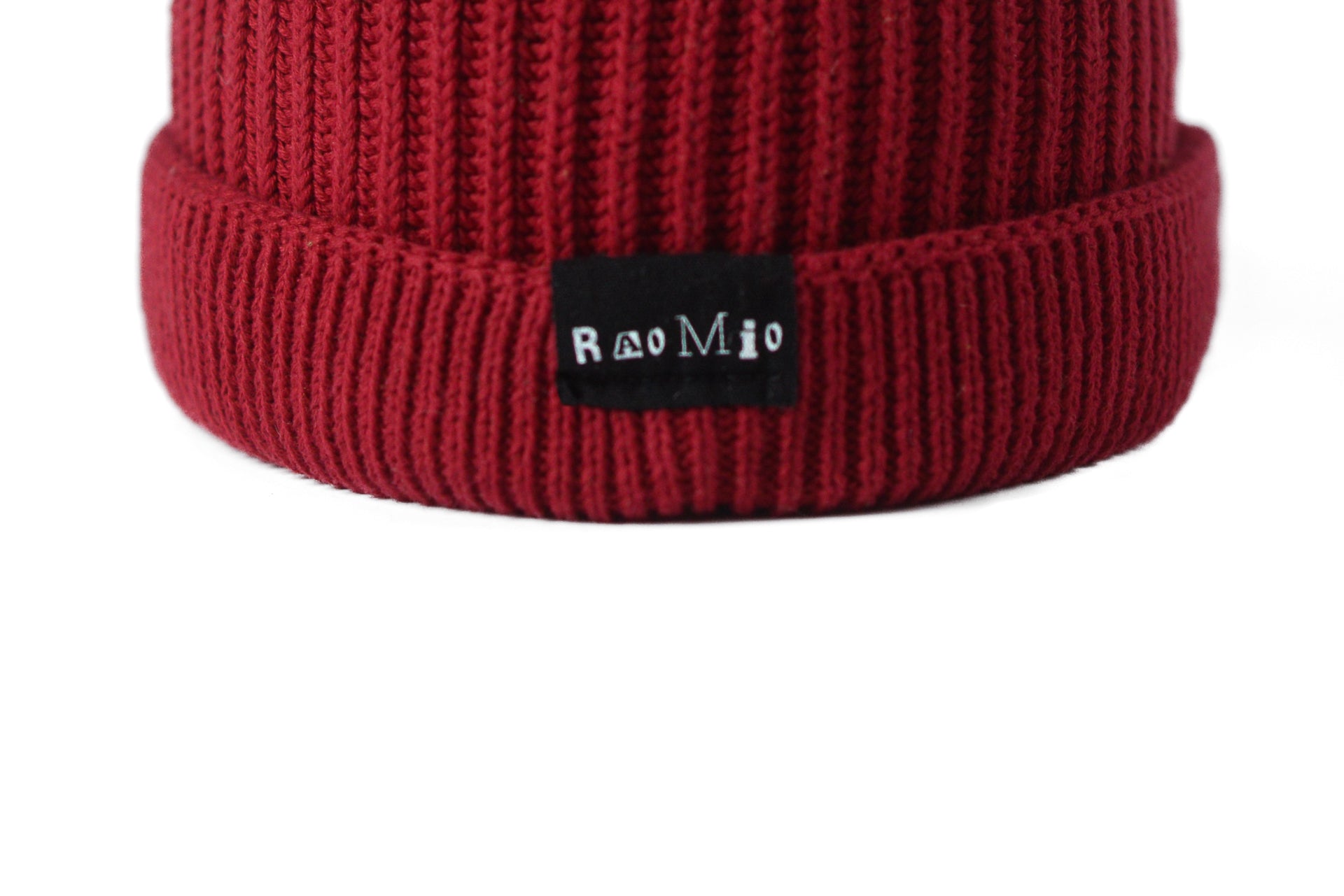 Vibrant Paprika organic cotton beanie, unisex and one size fits all, designed for a bold and eco-friendly accessory.