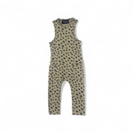 Spotted overalls on a white background