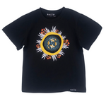 black mushroom t-shirt black unisex