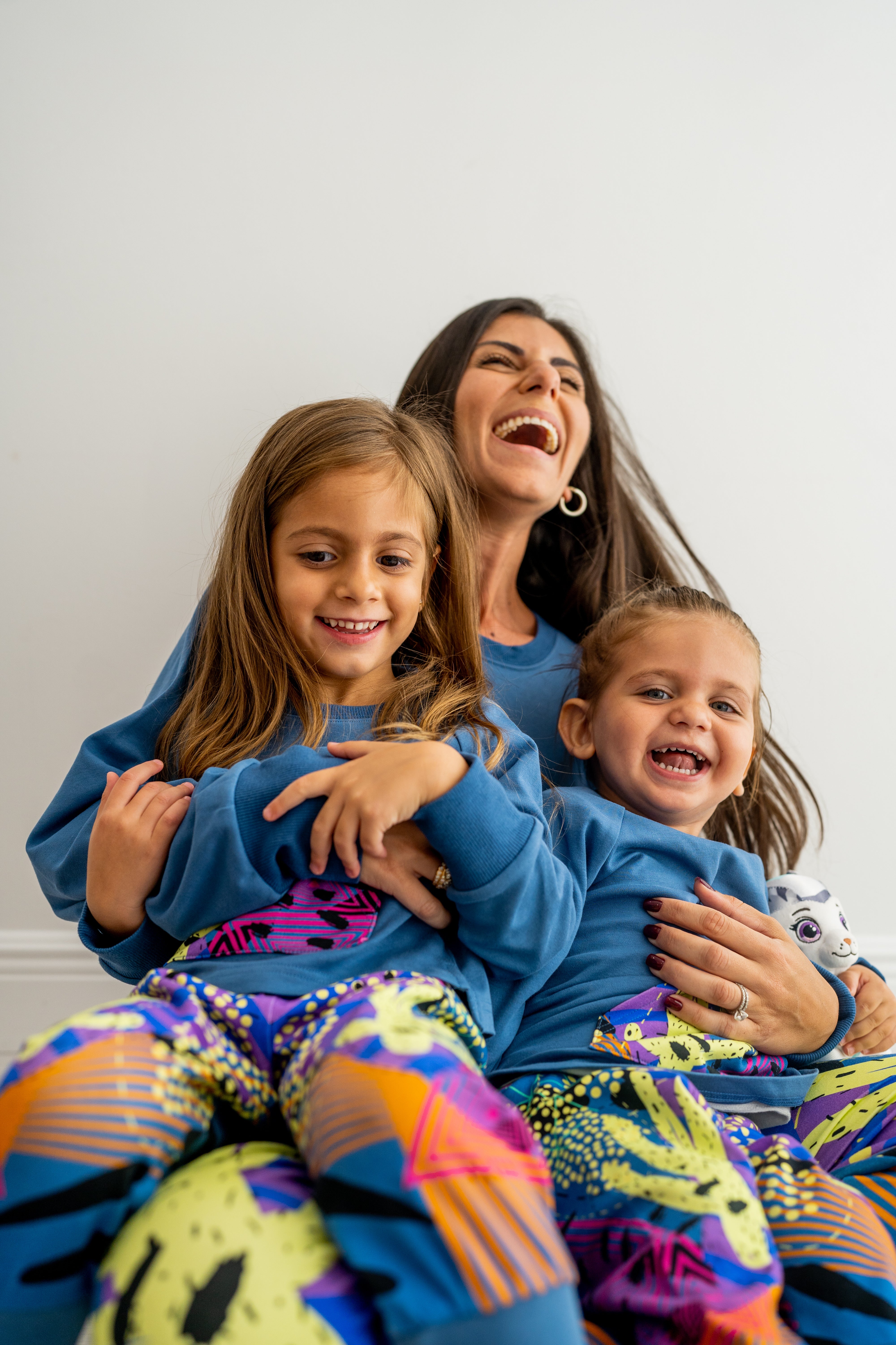 blue pajama set mommy & me me 