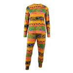 Colorful patterned onesie on a white background