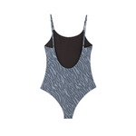 zebra blue women swimwear eco friendly repreve