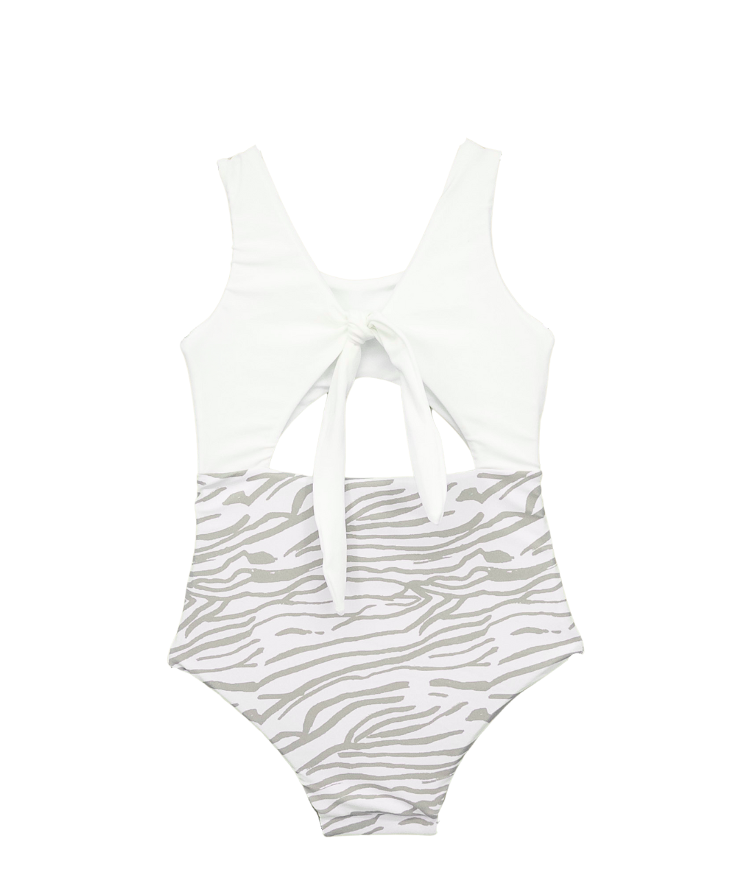 zebra white animal print swimwear girl