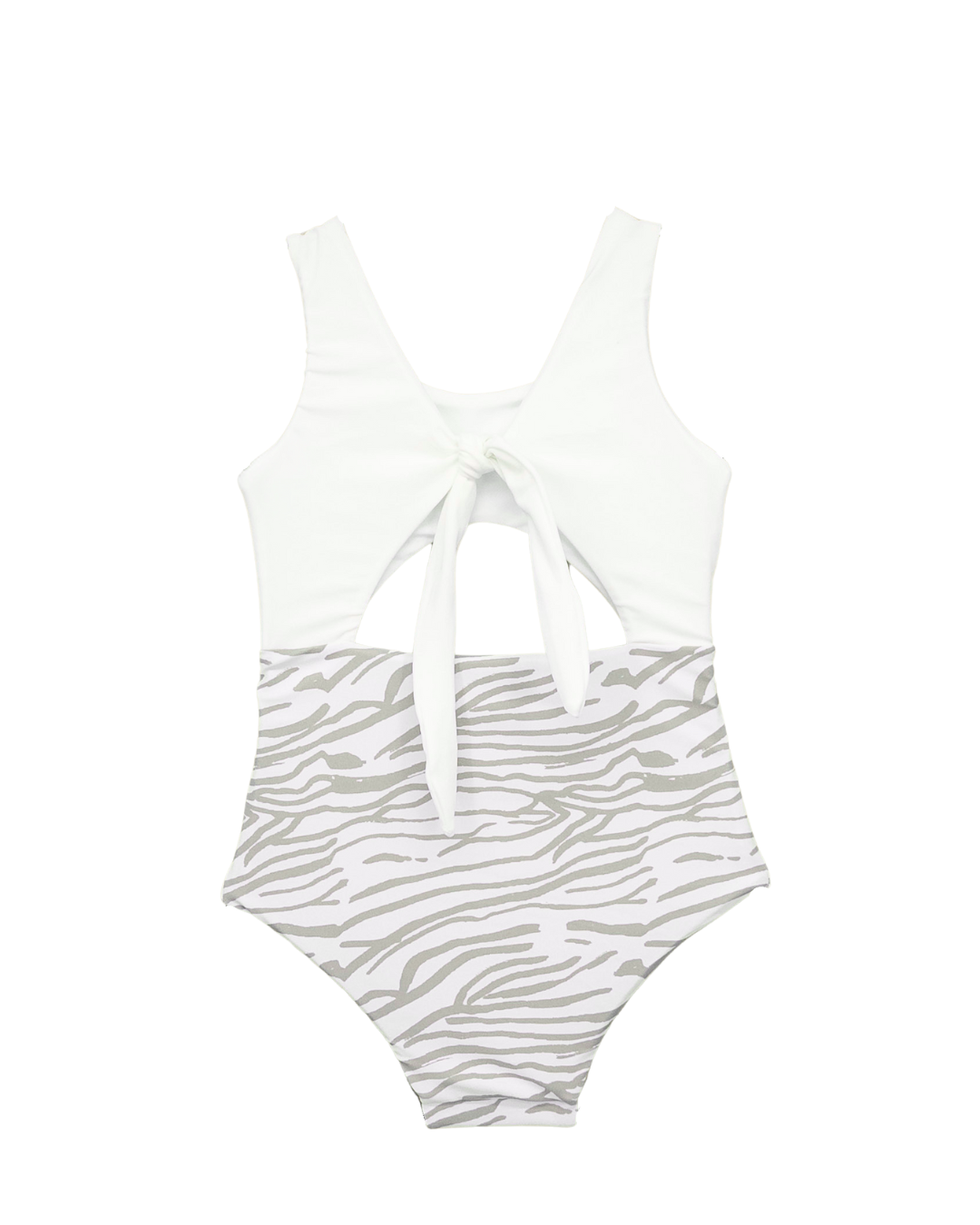 zebra white animal print swimwear girl
